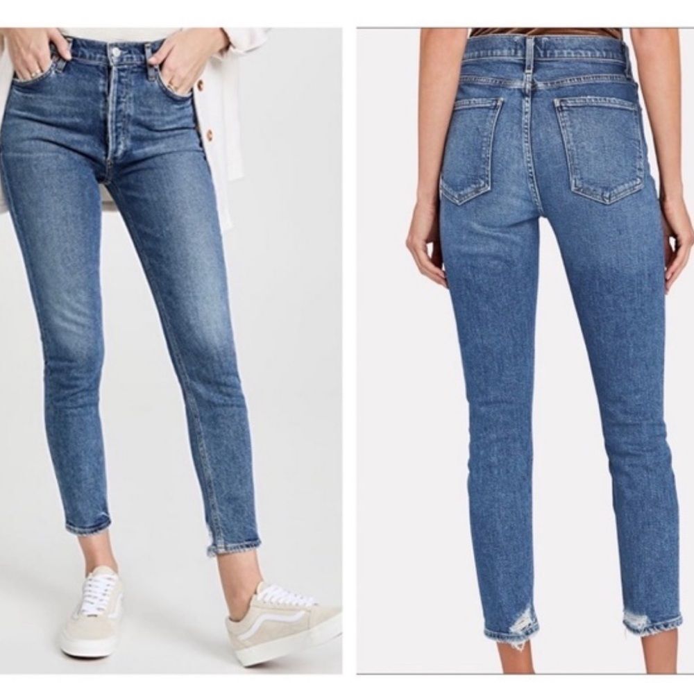 AGOLDE NICO HIGH RISE SLIM FIT JEANS 27